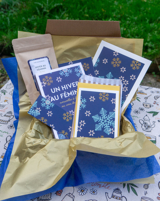 Box Hiver au féminin - papeterie & thé