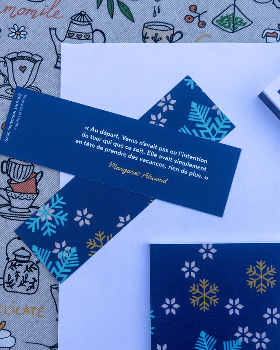 Marque-page - Hiver au féminin