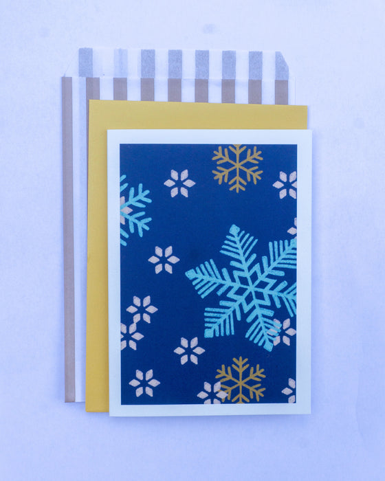 Carte 2 volets - Hiver au féminin